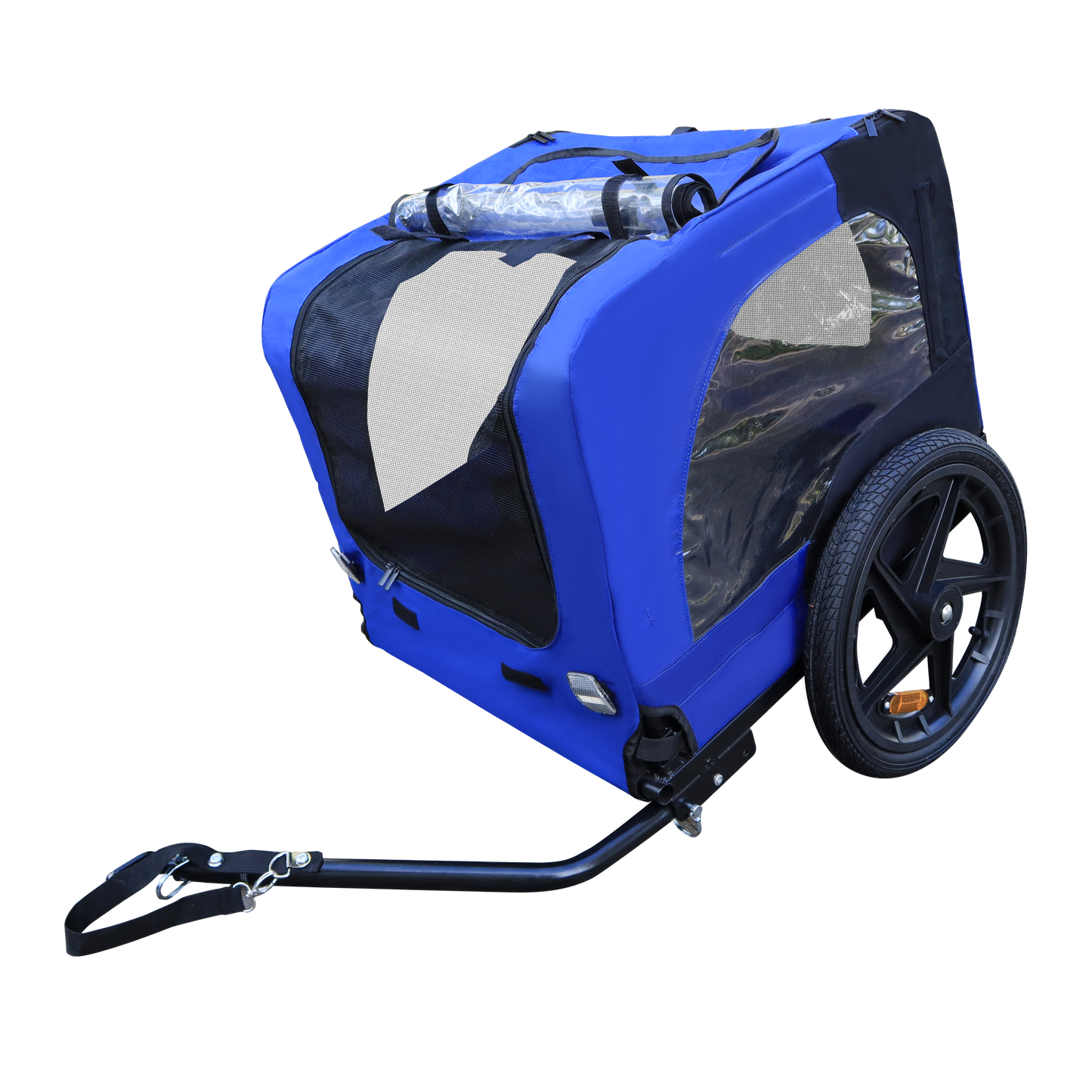 Pet Bike Trailer Dog Cart for Bicycle,Suitable for Small and Medium Pets, Easy Folding Cart Frame, Quick Release Wheel, Non-Slip Floor, Internal Leash