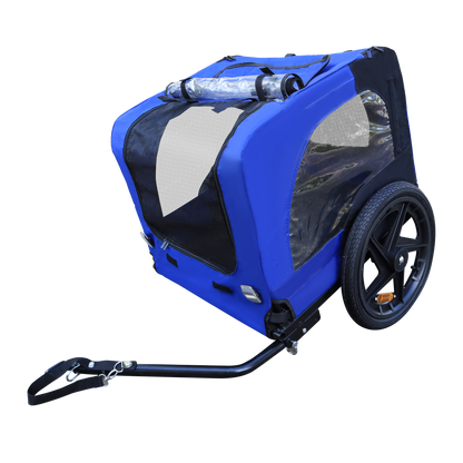 Pet Bike Trailer Dog Cart for Bicycle,Suitable for Small and Medium Pets, Easy Folding Cart Frame, Quick Release Wheel, Non-Slip Floor, Internal Leash