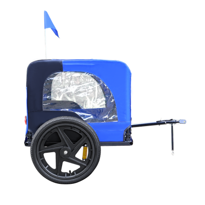 Pet Bike Trailer Dog Cart for Bicycle,Suitable for Small and Medium Pets, Easy Folding Cart Frame, Quick Release Wheel, Non-Slip Floor, Internal Leash