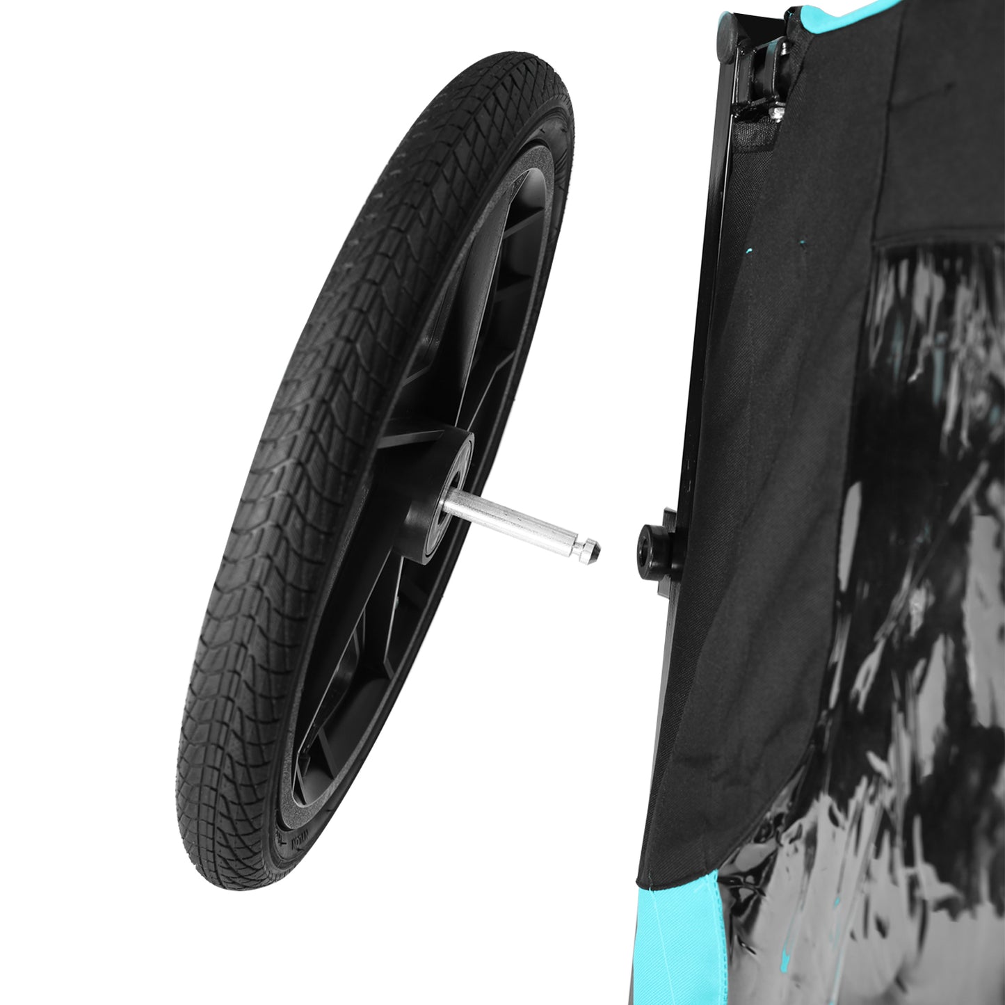 Pet Bike Trailer Dog Cart for Bicycle,Suitable for Small and Medium Pets, Easy Folding Cart Frame, Quick Release Wheel, Non-Slip Floor, Internal Leash