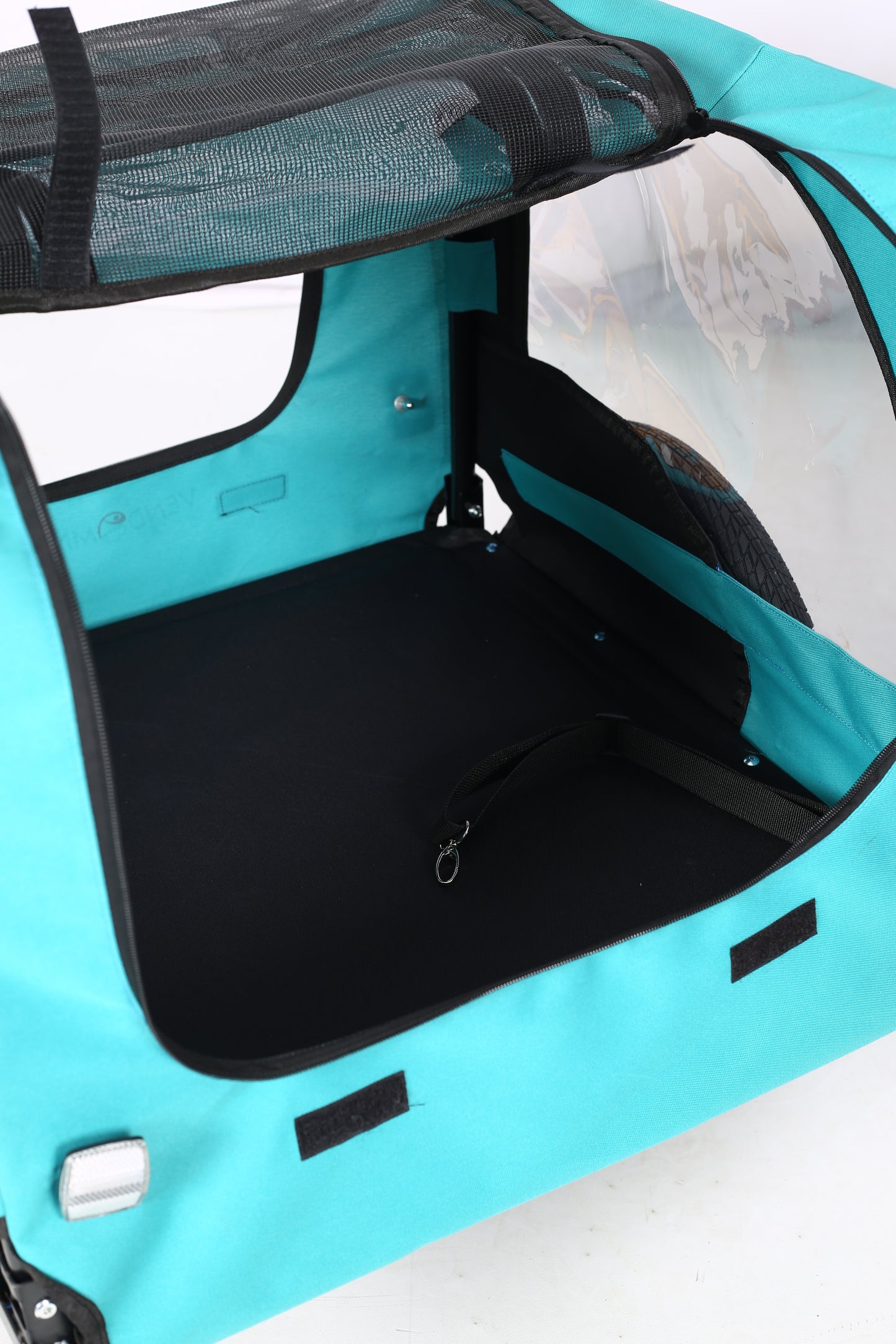 Pet Bike Trailer Dog Cart for Bicycle,Suitable for Small and Medium Pets, Easy Folding Cart Frame, Quick Release Wheel, Non-Slip Floor, Internal Leash