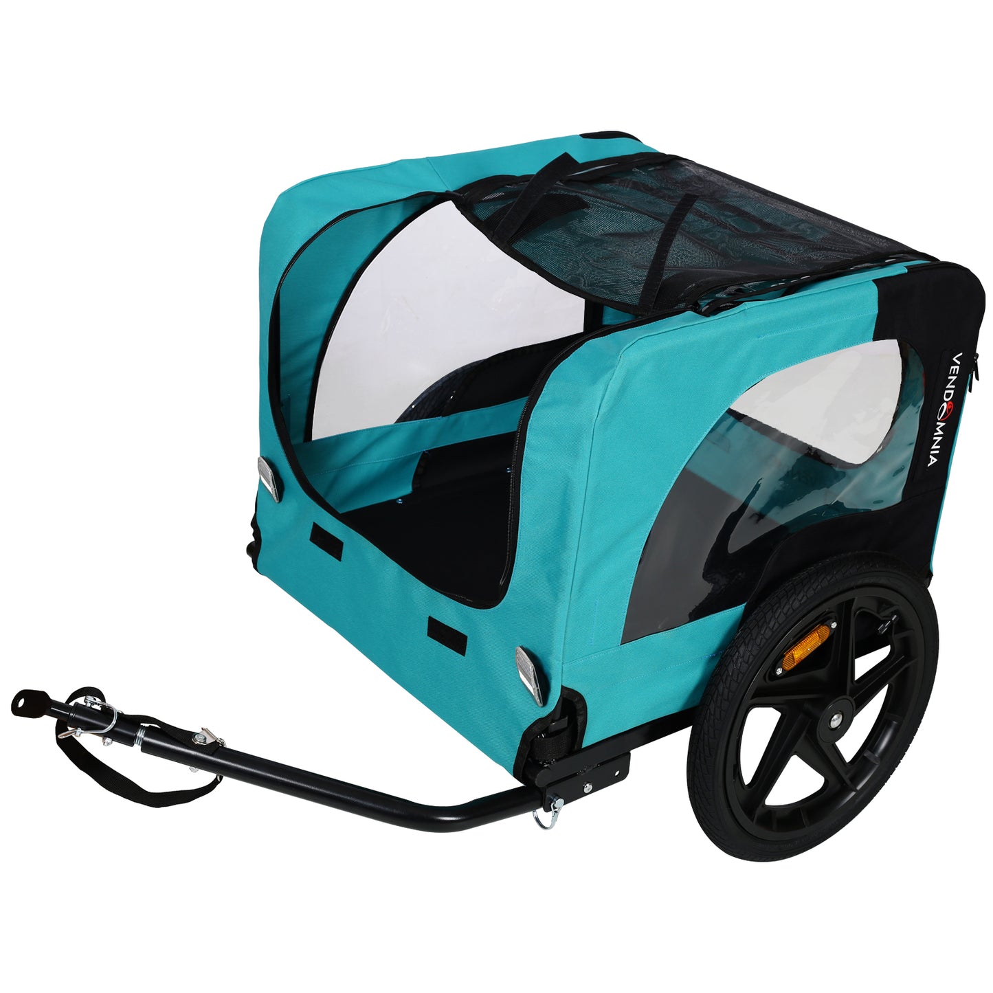 Pet Bike Trailer Dog Cart for Bicycle,Suitable for Small and Medium Pets, Easy Folding Cart Frame, Quick Release Wheel, Non-Slip Floor, Internal Leash
