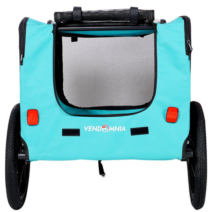 Pet Bike Trailer Dog Cart for Bicycle,Suitable for Small and Medium Pets, Easy Folding Cart Frame, Quick Release Wheel, Non-Slip Floor, Internal Leash