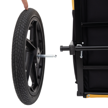 Pet Bike Trailer Dog Cart for Bicycle,Suitable for Small and Medium Pets, Easy Folding Cart Frame, Quick Release Wheel, Non-Slip Floor, Internal Leash