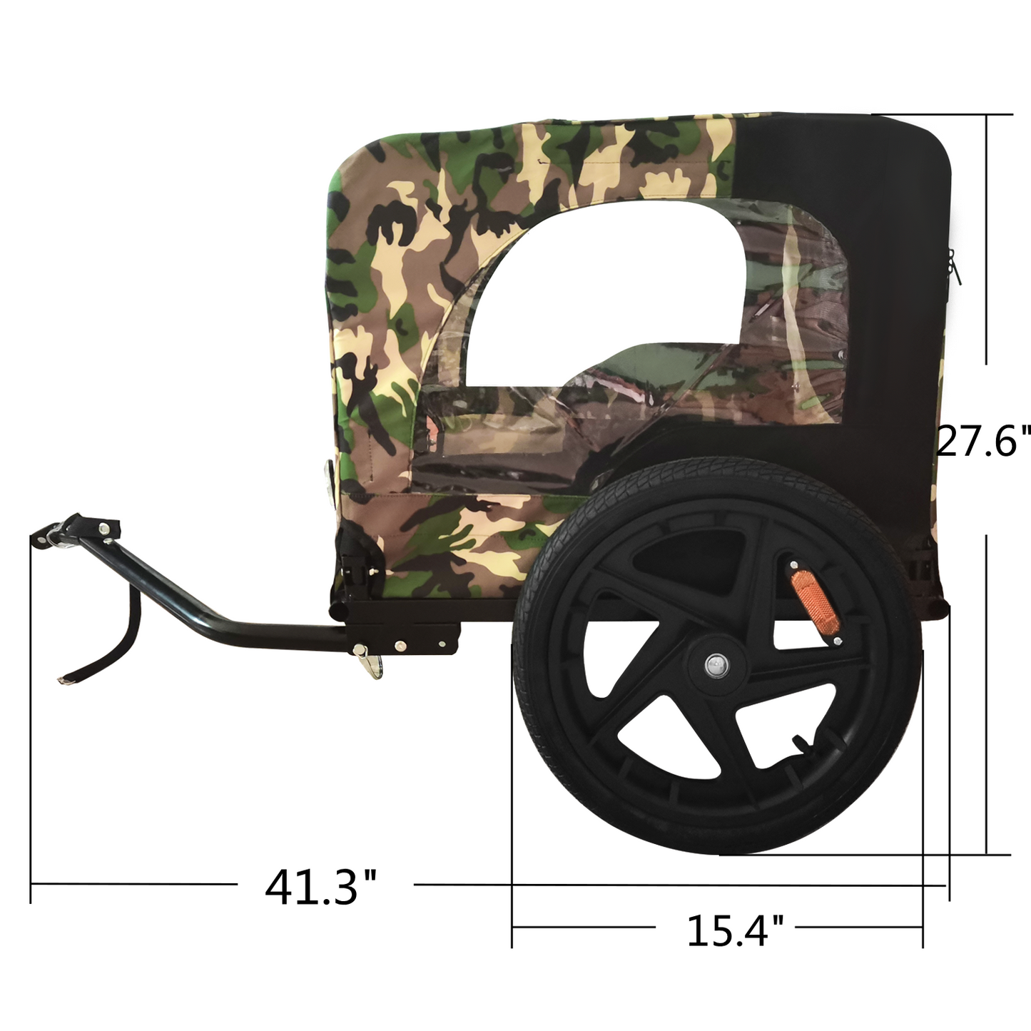 Pet Bike Trailer Dog Cart for Bicycle,Suitable for Small and Medium Pets, Easy Folding Cart Frame, Quick Release Wheel, Non-Slip Floor, Internal Leash