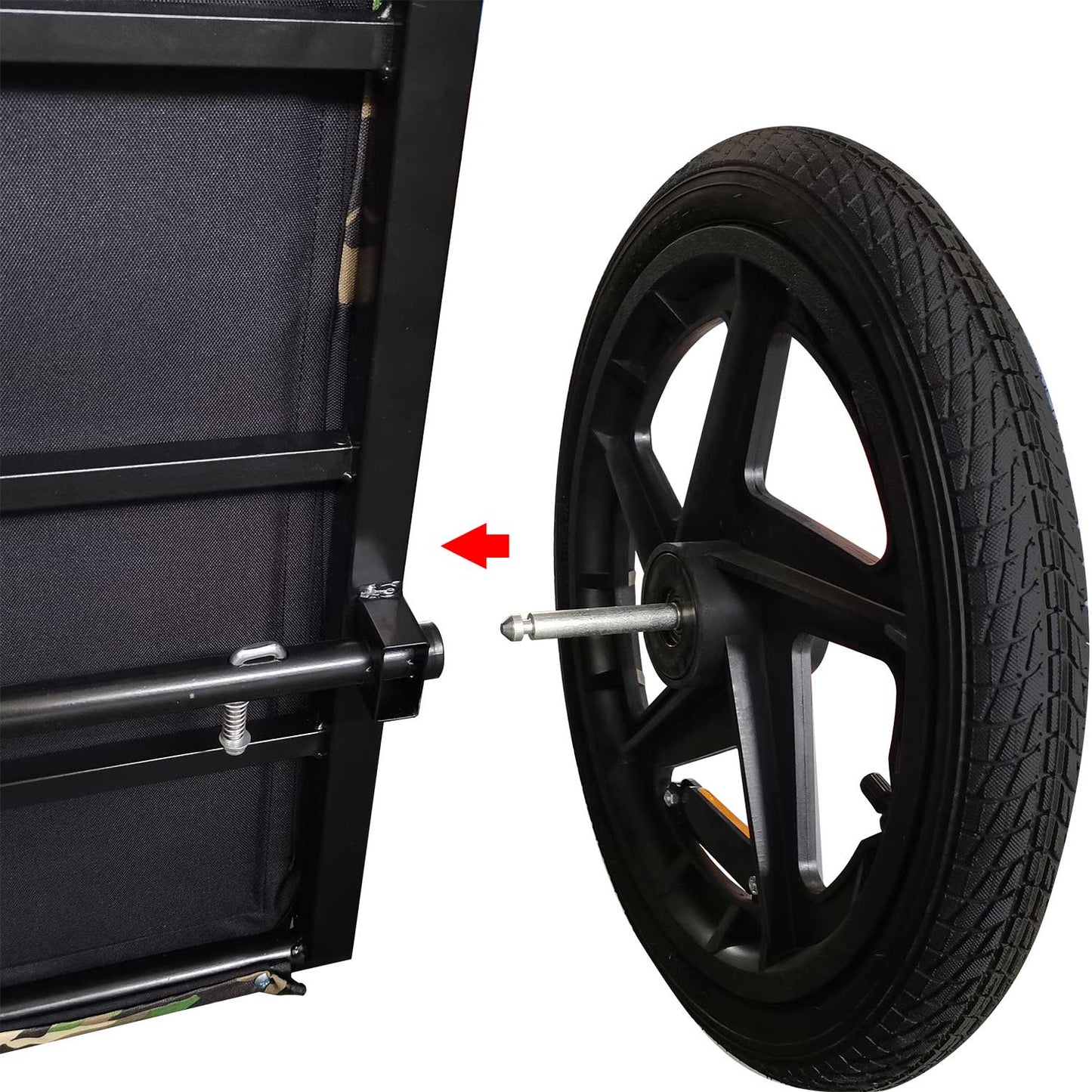 Pet Bike Trailer Dog Cart for Bicycle,Suitable for Small and Medium Pets, Easy Folding Cart Frame, Quick Release Wheel, Non-Slip Floor, Internal Leash