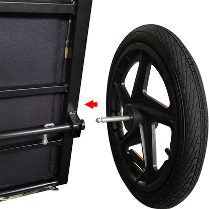 Pet Bike Trailer Dog Cart for Bicycle,Suitable for Small and Medium Pets, Easy Folding Cart Frame, Quick Release Wheel, Non-Slip Floor, Internal Leash