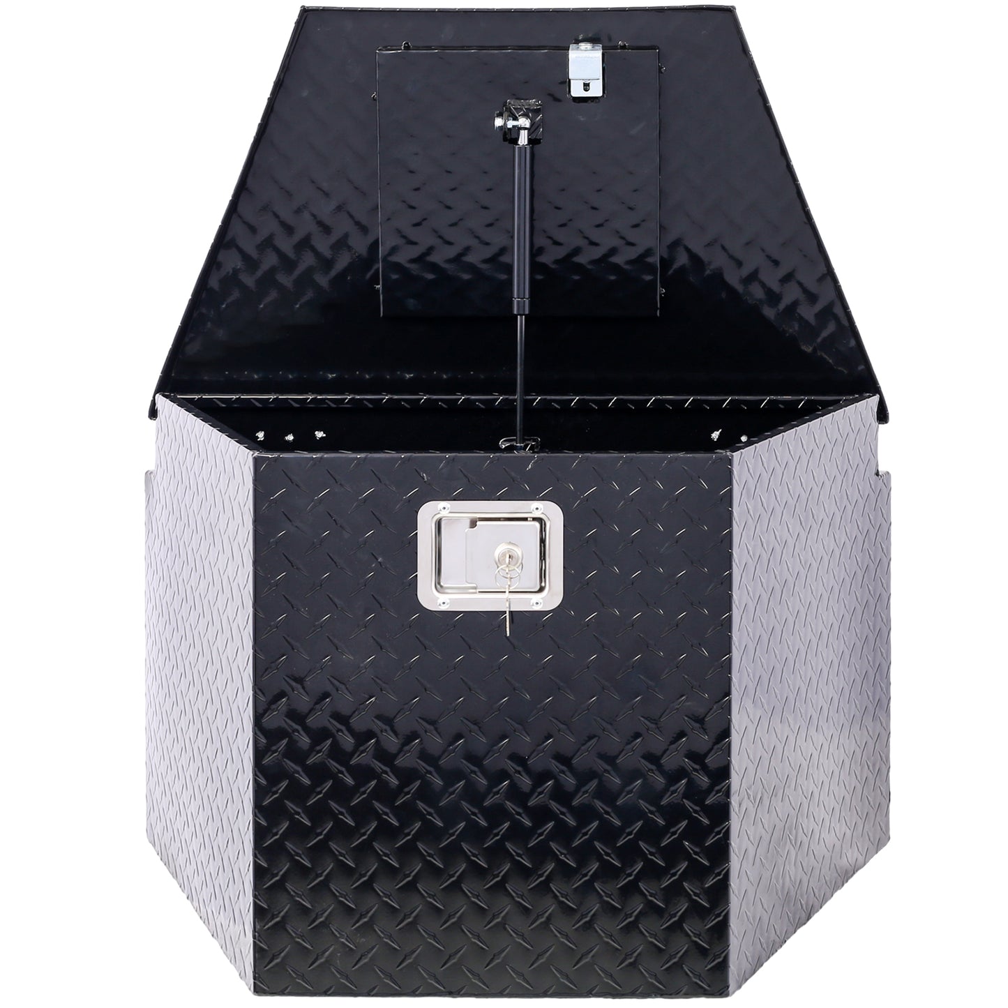 29inch Aluminum tool box,heavy duty truck bed tool box,outdoor trailer pickup storage tool box,RV storage organizer,underbody box w/lock keys,black 29x16.5x18.5inch