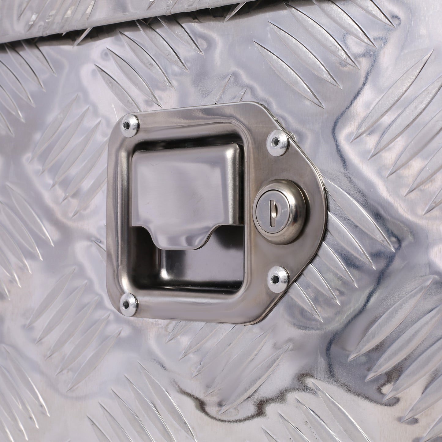 39inch Aluminum tool box,heavy duty truck bed tool box,outdoor trailer pickup storage tool box,RV storage organizer,underbody box w/lock keys,silver 39x13x10inch