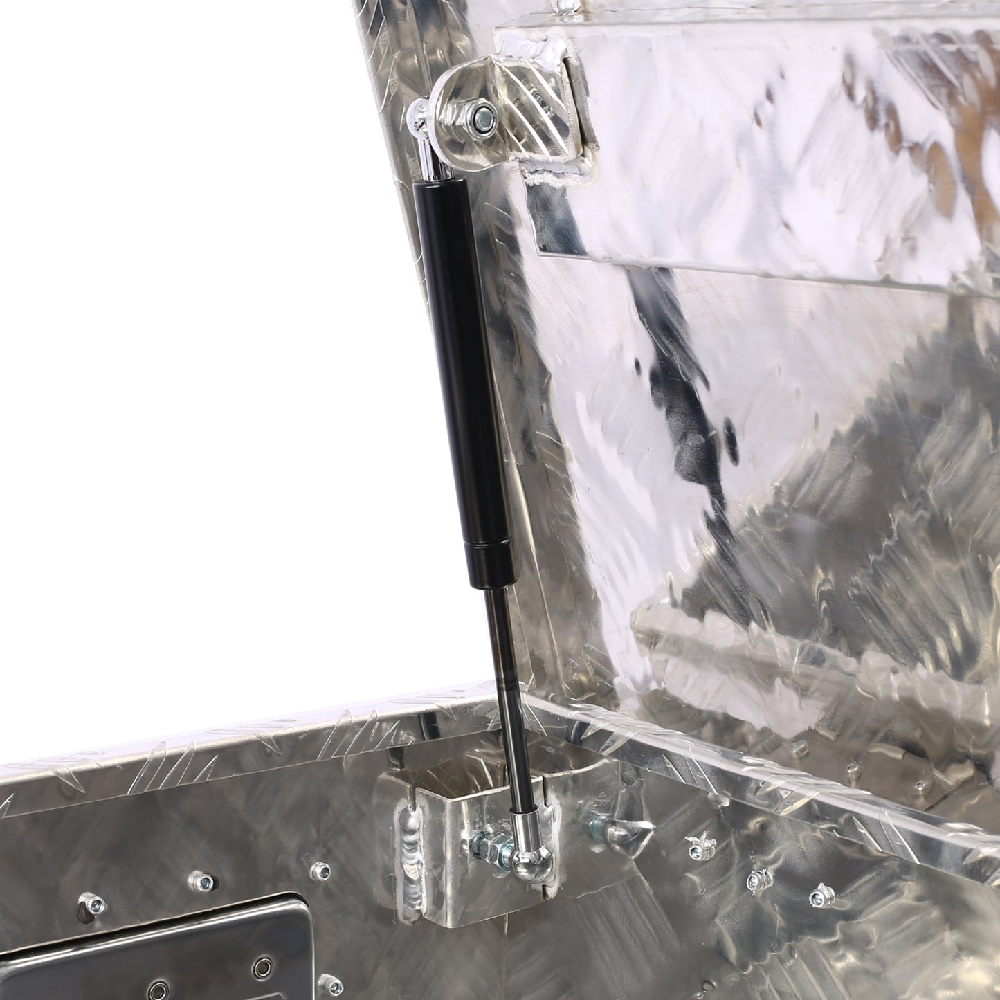 39inch Aluminum tool box,heavy duty truck bed tool box,outdoor trailer pickup storage tool box,RV storage organizer,underbody box w/lock keys,silver 39x13x10inch