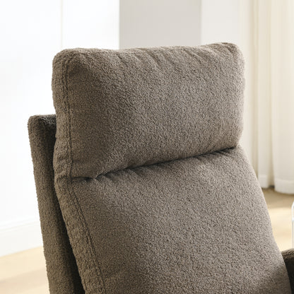 Welike 27.6"W Modern Accent High Backrest Living Room Lounge Arm Rocking Chair, Two Side Pocket