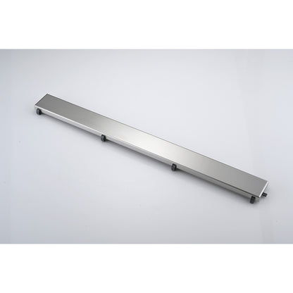 24 Inches Linear Shower Drain, Included Hair Strainer and Leveling Feet