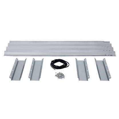 Galvanized Planter Bed,Galvanized Raised Garden Bed Kit, Galvanized Planter Raised Garden Boxes Outdoor, Square Large Metal Raised Garden Beds for Vegetables,4*4*1ft