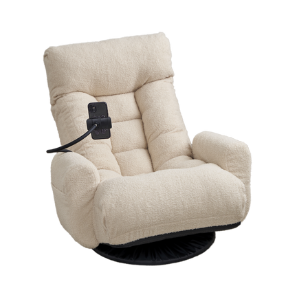 Adjustable head and waist, game chair, lounge chair in the living room, 360 degree rotatable sofa chair,Rotatable seat Leisure Chair deck chair