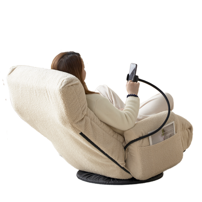 Adjustable head and waist, game chair, lounge chair in the living room, 360 degree rotatable sofa chair,Rotatable seat Leisure Chair deck chair