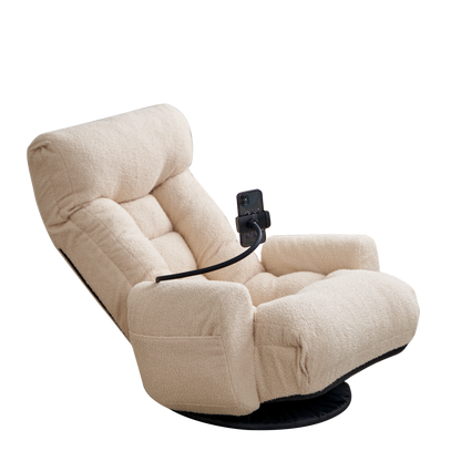 Adjustable head and waist, game chair, lounge chair in the living room, 360 degree rotatable sofa chair,Rotatable seat Leisure Chair deck chair