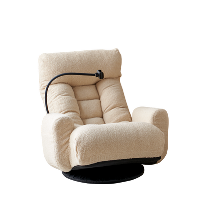 Adjustable head and waist, game chair, lounge chair in the living room, 360 degree rotatable sofa chair,Rotatable seat Leisure Chair deck chair