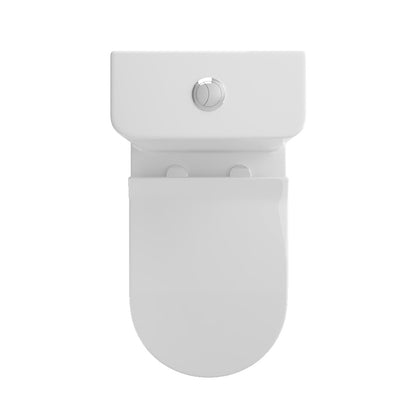 1.1/1.6 GPF Elongated Comfort Height Floor Mounted One-Piece Toilet, CUPC Certified, WaterSense Cetified, Ceramic, White Color, Soft Close Seat