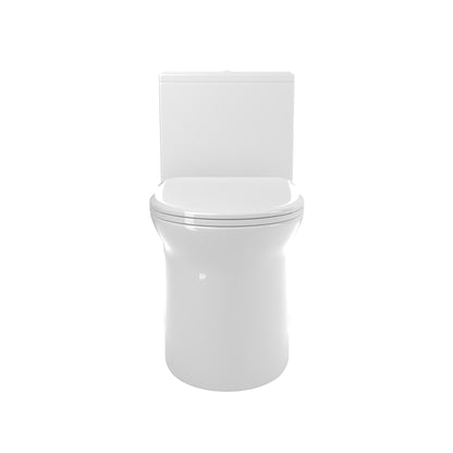 1.1/1.6 GPF Elongated Comfort Height Super Quite Flushing Floor Mounted One-Piece Toilet, CUPC Certified, WaterSense Cetified, Ceramic, White Color, Soft Close Seat