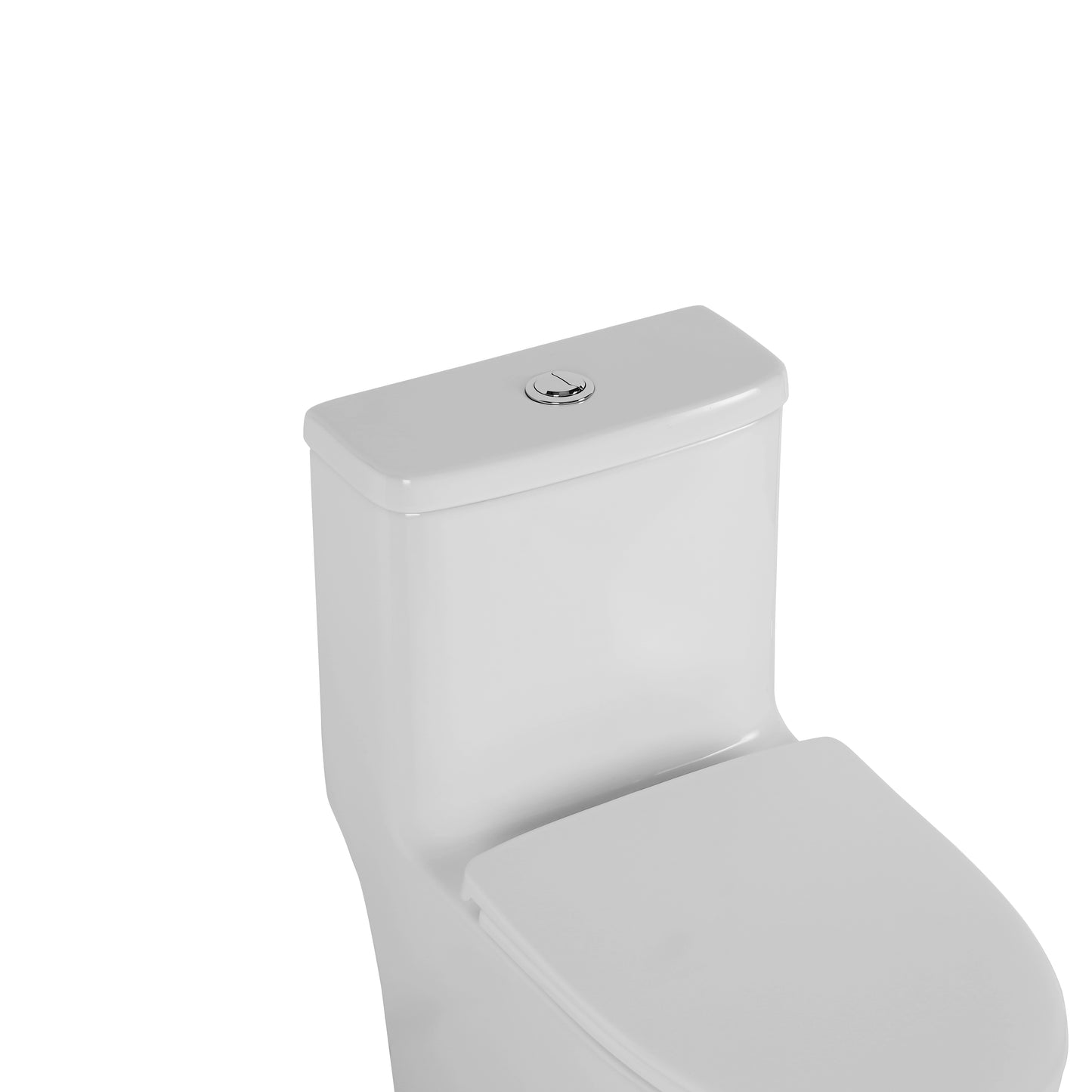 1.1/1.6 GPF Elongated Comfort Height Floor Mounted One-Piece Toilet , CUPC Certified, WaterSense Cetified, Ceramic, White Color, Soft Close Seat