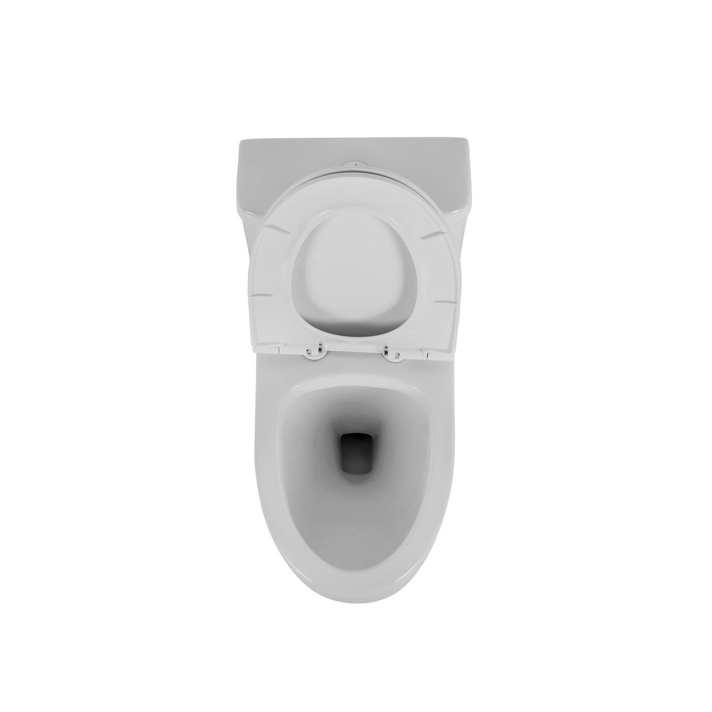 1.1/1.6 GPF Elongated Comfort Height Floor Mounted One-Piece Toilet , CUPC Certified, WaterSense Cetified, Ceramic, White Color, Soft Close Seat