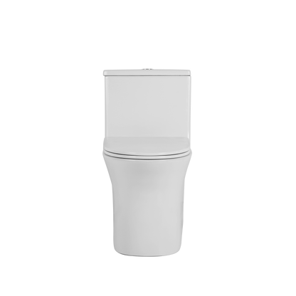 1.1/1.6 GPF Elongated Comfort Height Floor Mounted One-Piece Toilet, CUPC Certified, WaterSense Cetified, Ceramic, White Color, Soft Close Seat
