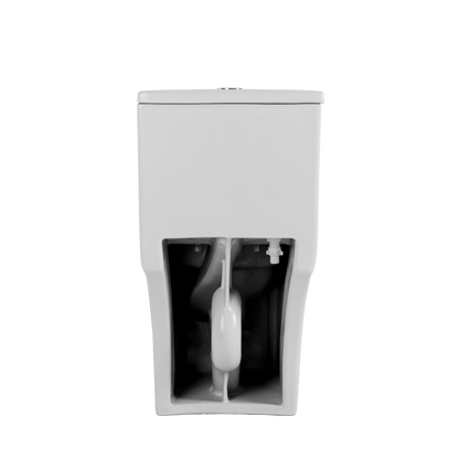 1.1/1.6 GPF Elongated Comfort Height Floor Mounted One-Piece Toilet, CUPC Certified, WaterSense Cetified, Ceramic, White Color, Soft Close Seat