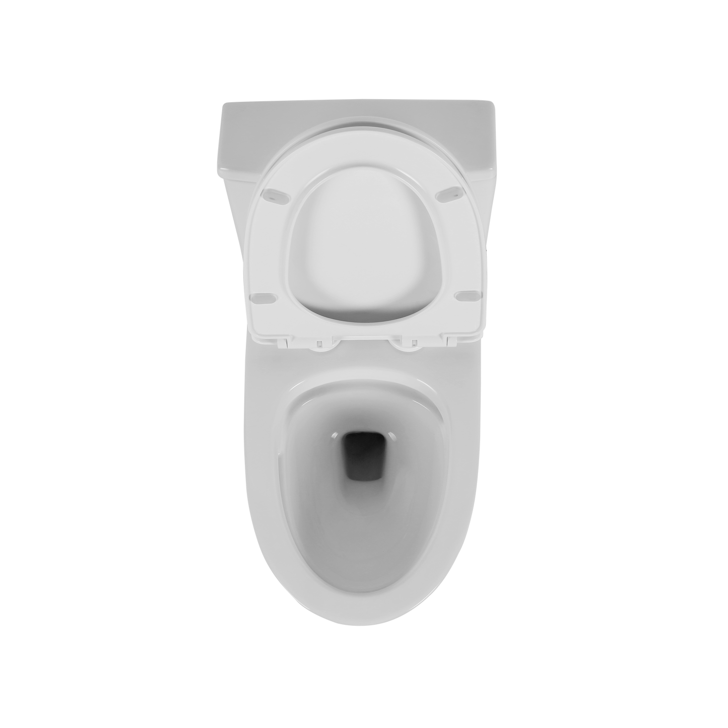 1.1/1.6 GPF Elongated Comfort Height Floor Mounted One-Piece Toilet, CUPC Certified, WaterSense Cetified, Ceramic, White Color, Soft Close Seat