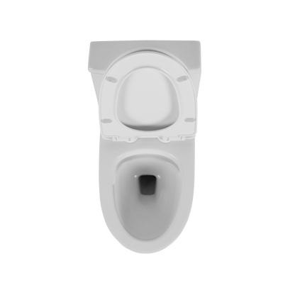 1.1/1.6 GPF Elongated Comfort Height Floor Mounted One-Piece Toilet, CUPC Certified, WaterSense Cetified, Ceramic, White Color, Soft Close Seat
