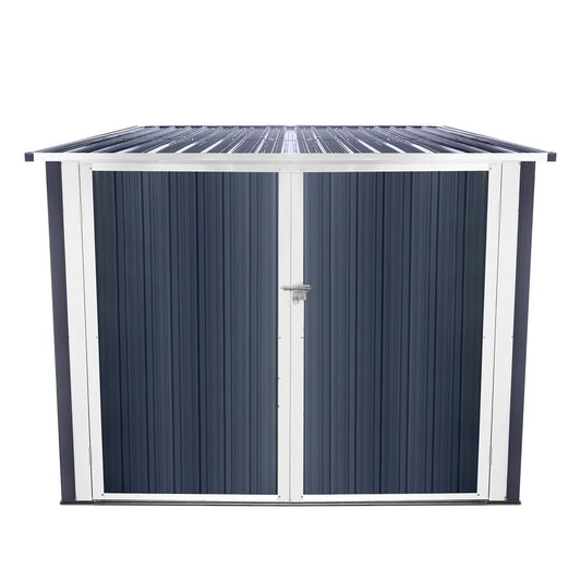 Bicycle Outdoor Steel Storage Shed ,Stores 4 Bikes,Grey