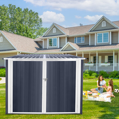 Bicycle Outdoor Steel Storage Shed ,Stores 4 Bikes,Grey