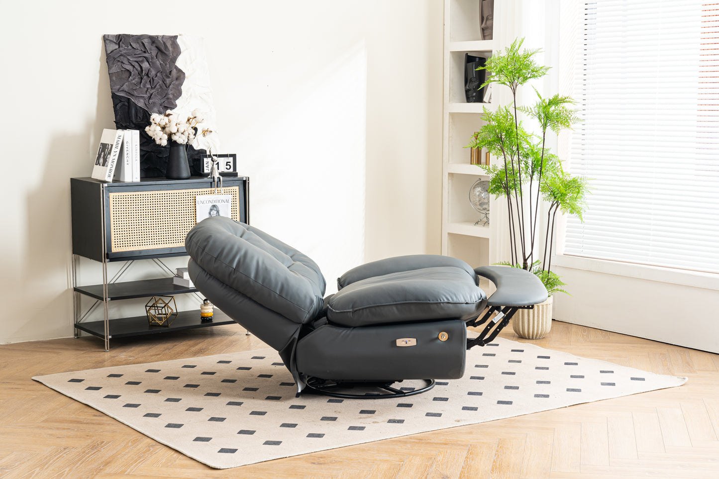 Power Recliner Swivel Glider USB Charger With Bluetooth Music Player Different Function Sleep Working Game and Leisure Model