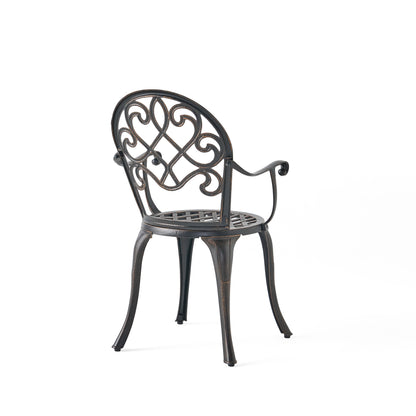 3PC CAST BISTRO SET W ICE BUCKET