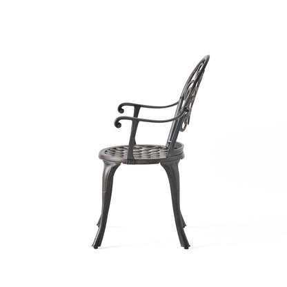 3PC CAST BISTRO SET W ICE BUCKET