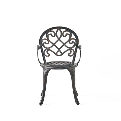 3PC CAST BISTRO SET W ICE BUCKET