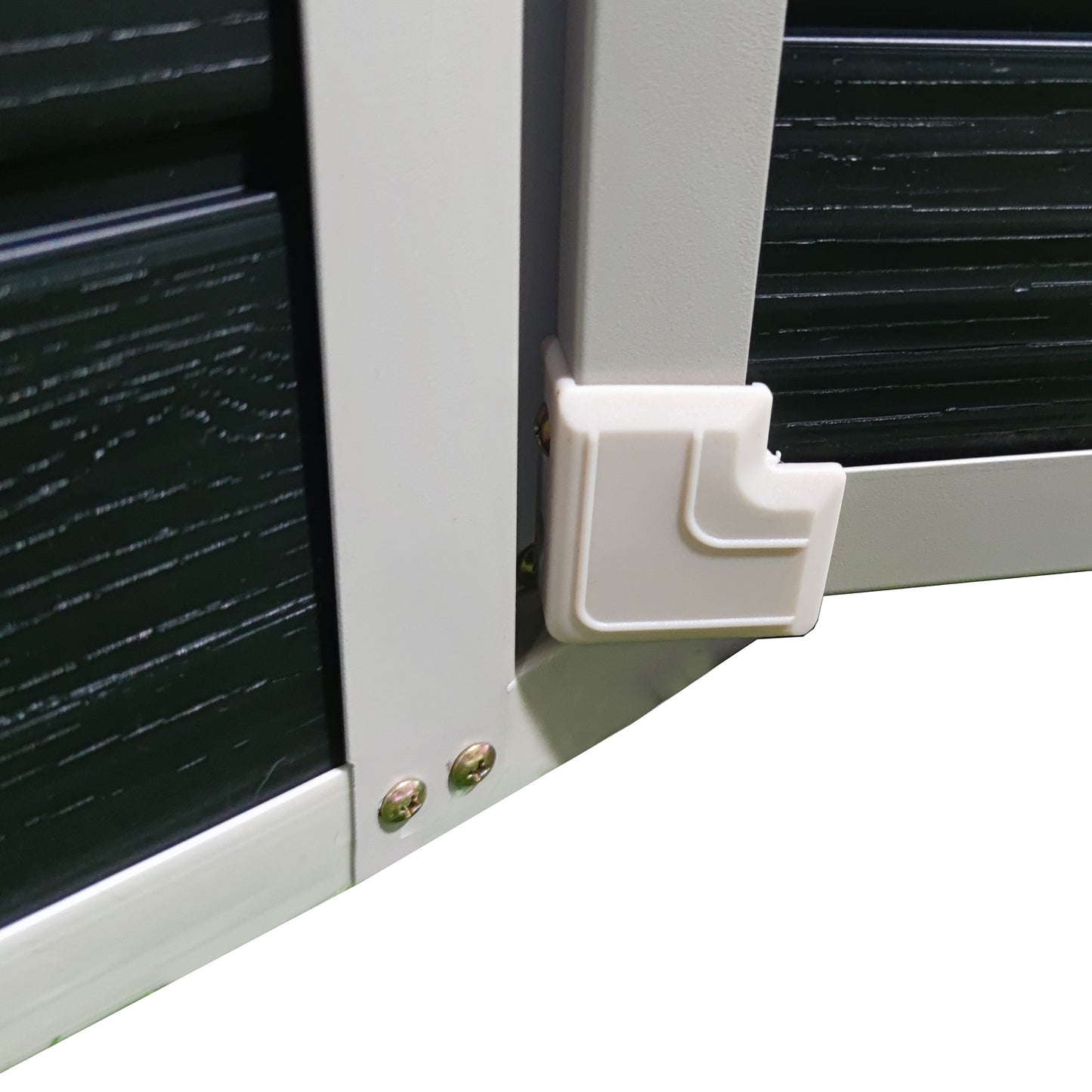 8x4ft Outdoor Resin Garden Shed with Floor and 2 Windows, Plastic Patio Outdoor Storage Shed with Lockable Door for Garden Tools, Bicycles, Trash Cans, Black