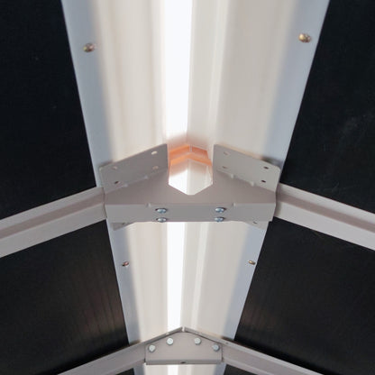 8x4ft Outdoor Resin Garden Shed with Floor and 2 Windows, Plastic Patio Outdoor Storage Shed with Lockable Door for Garden Tools, Bicycles, Trash Cans, Black