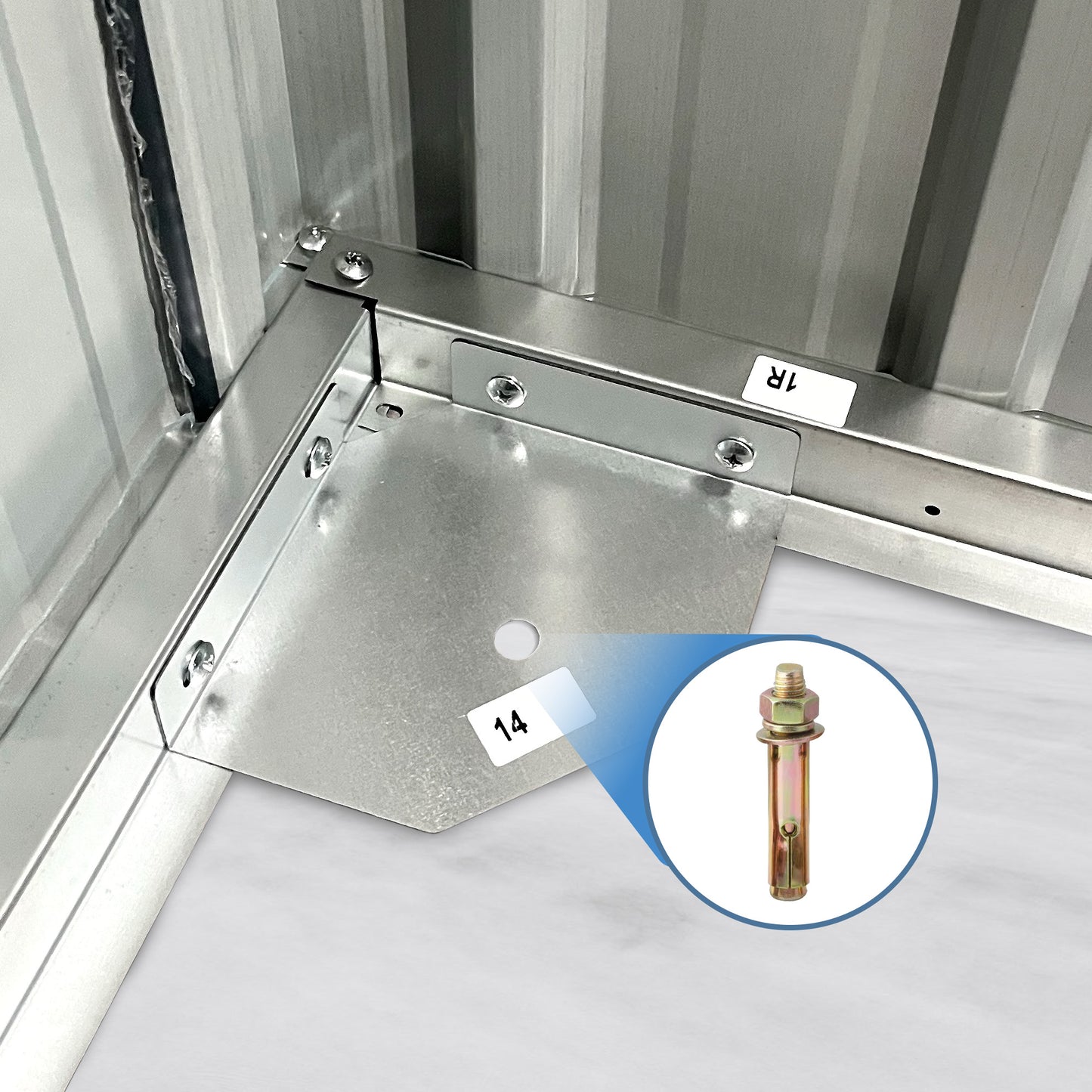 8x10 FT Outdoor Storage Shed, Large Metal Tool Sheds with Window and Lockable Doors, Garden Shed for Backyard Garden Patio Lawn, Dark Grey