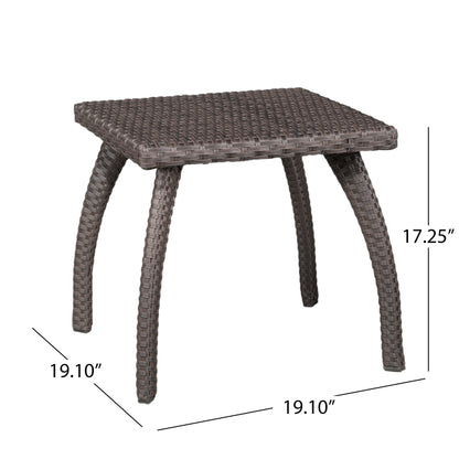 "HONOLULU BROWN SIDE TABLE  "