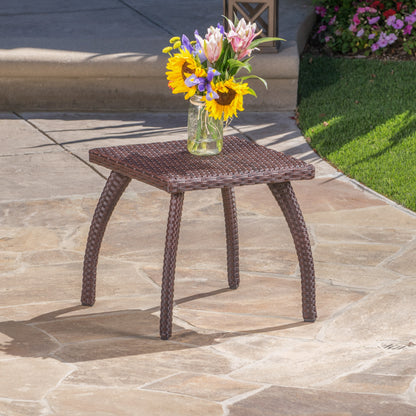 "HONOLULU BROWN SIDE TABLE  "