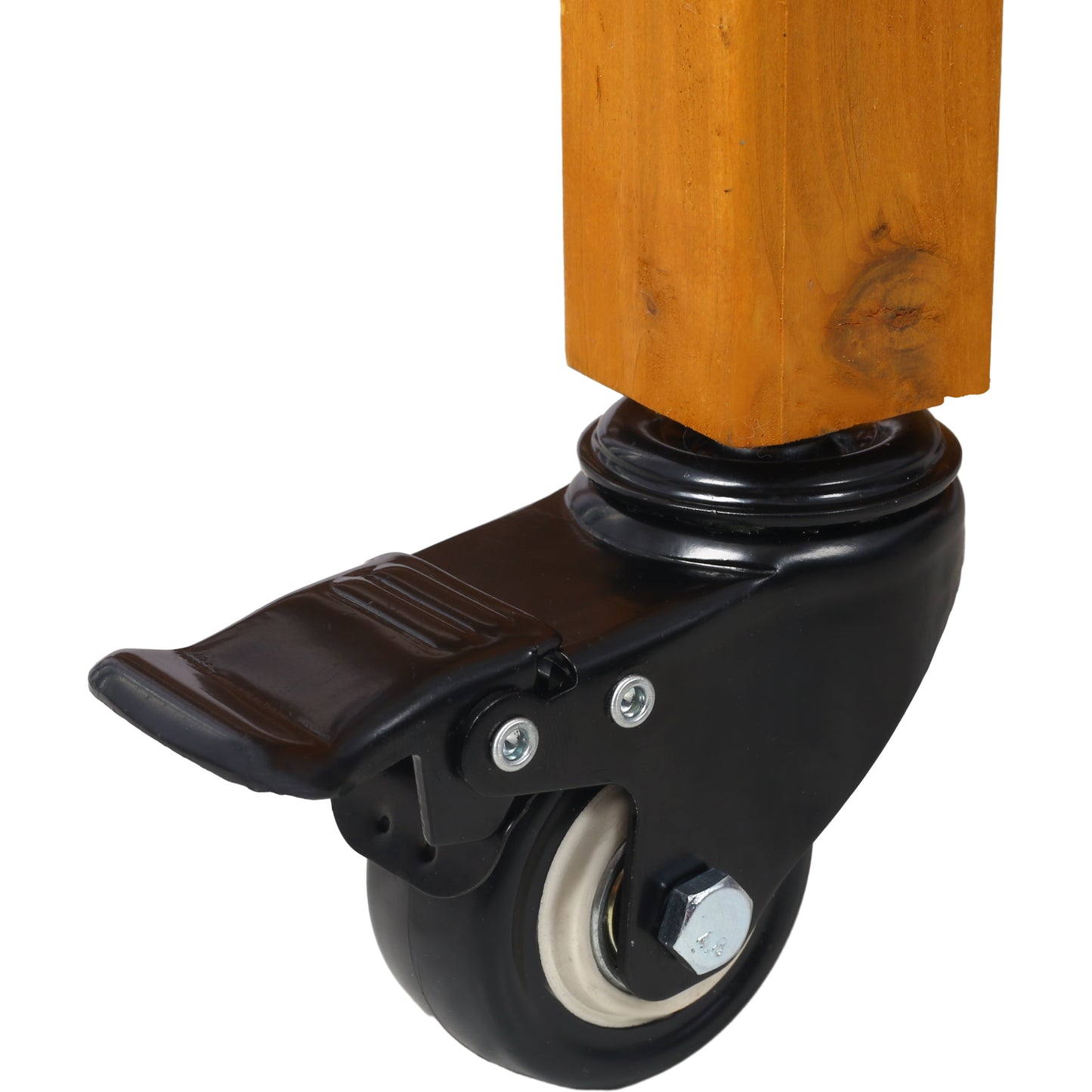 Elevated 8 Pocket Herb Garden Bed, Mobile Raised Customizable Wood Planter for Herbs, Vegetables, Flowers w/ Lockable Wheels, Storage Shelf, Drainage Holes