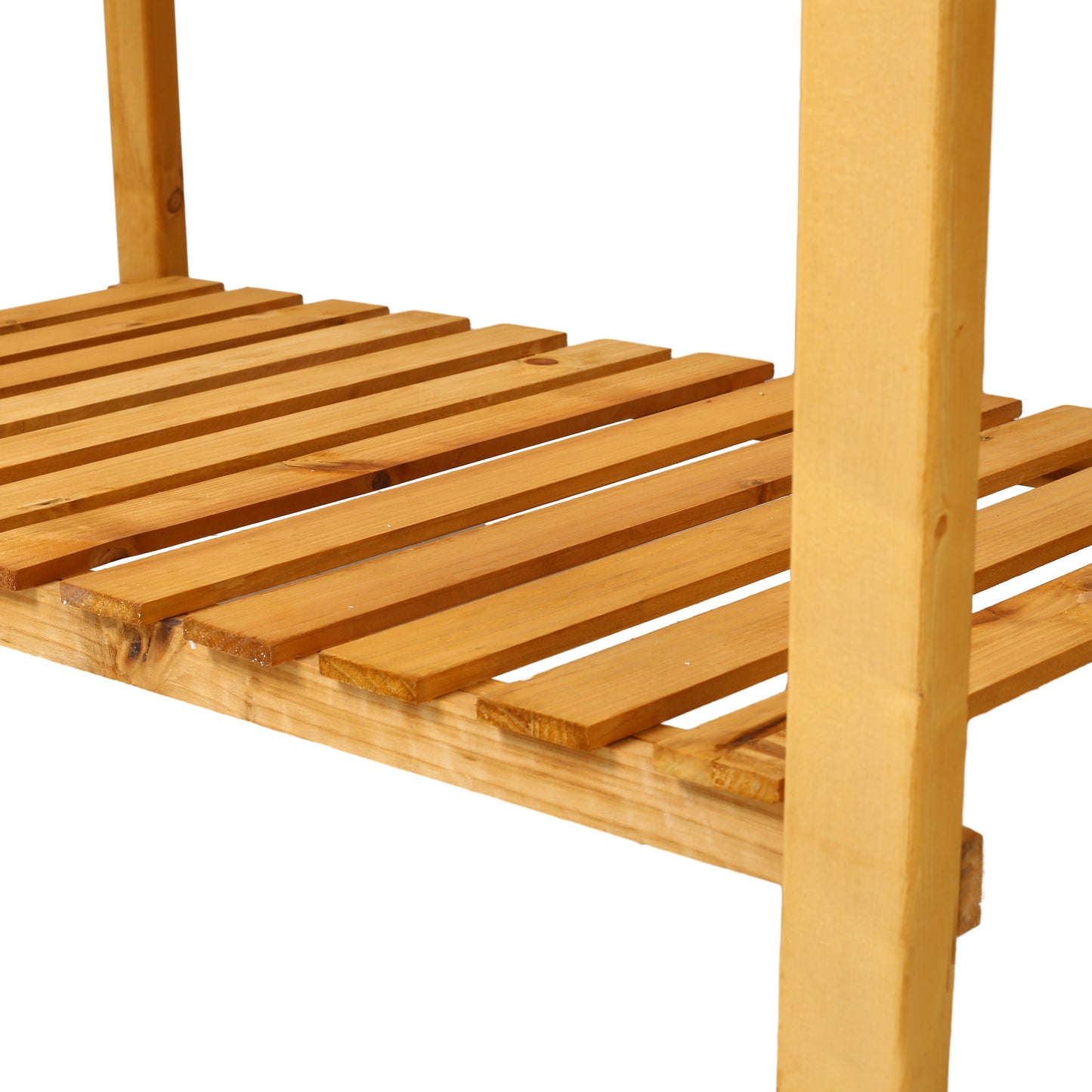 8 Pockets Horticulture Raised Garden Bed Elevated Wood Planter Box Stand with Foldable Side Table and Storage Shelf for Herb/Vegetables/Flowers