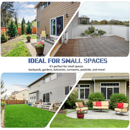 3 Piece Bar Height Outdoor Bistro Set for 2, Round Patio Pub Table 2 Bar Chairs with Comfortable Design & Strong Build, Tan