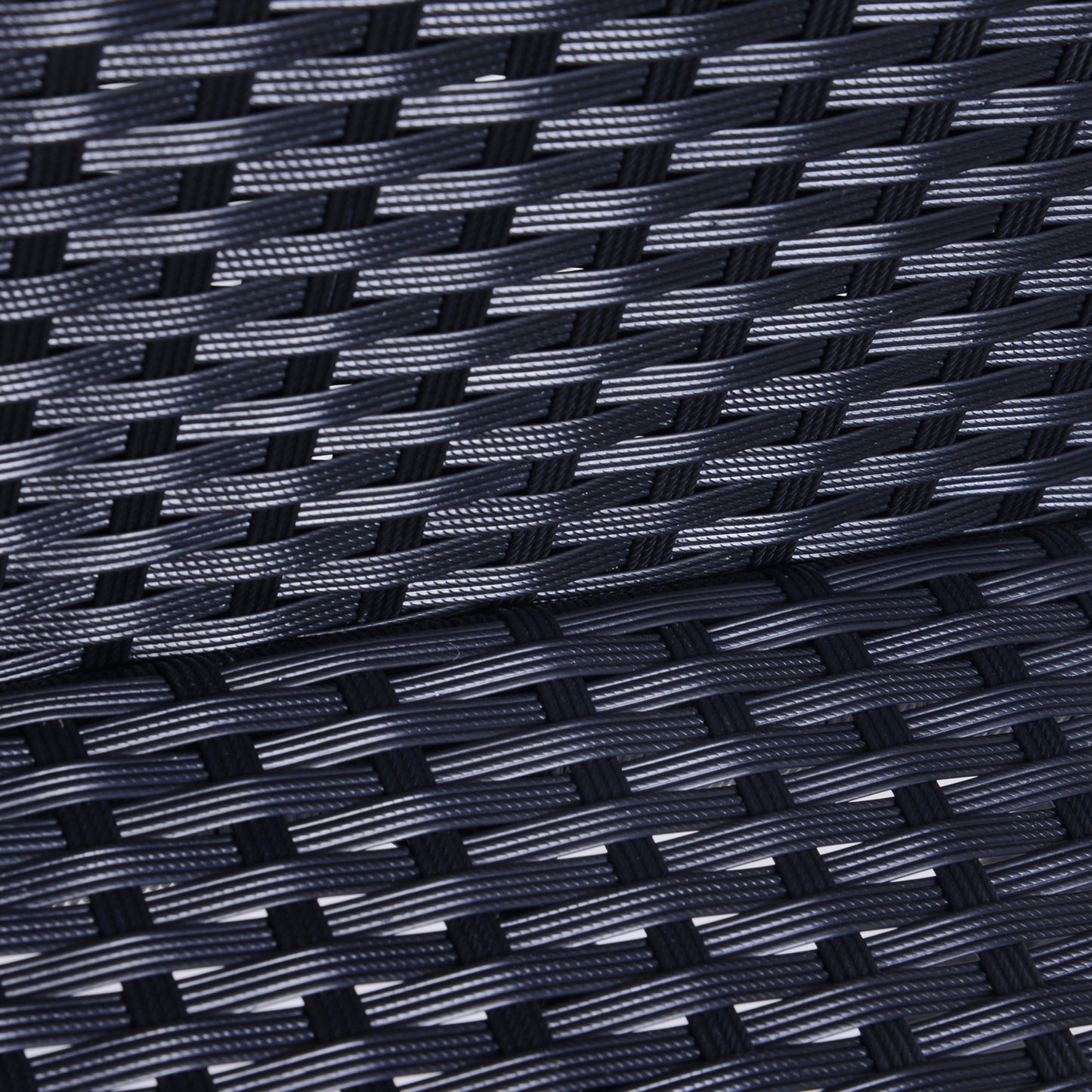 3pcs Rattan Bar Set with Glass Top Table, 2 Bar Stools for Outdoor, Patio, Garden, Poolside, Backyard