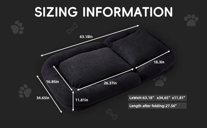 Folding Sofa Chair with 5 Adjustable Positions Plush Floor Lounge Chair for Gaming, Meditation, and Relaxation