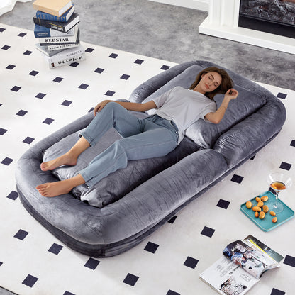 Folding Sofa Chair with 5 Adjustable Positions Plush Floor Lounge Chair for Gaming, Meditation, and Relaxation