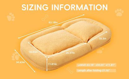 Folding Sofa Chair with 5 Adjustable Positions Plush Floor Lounge Chair for Gaming, Meditation, and Relaxation