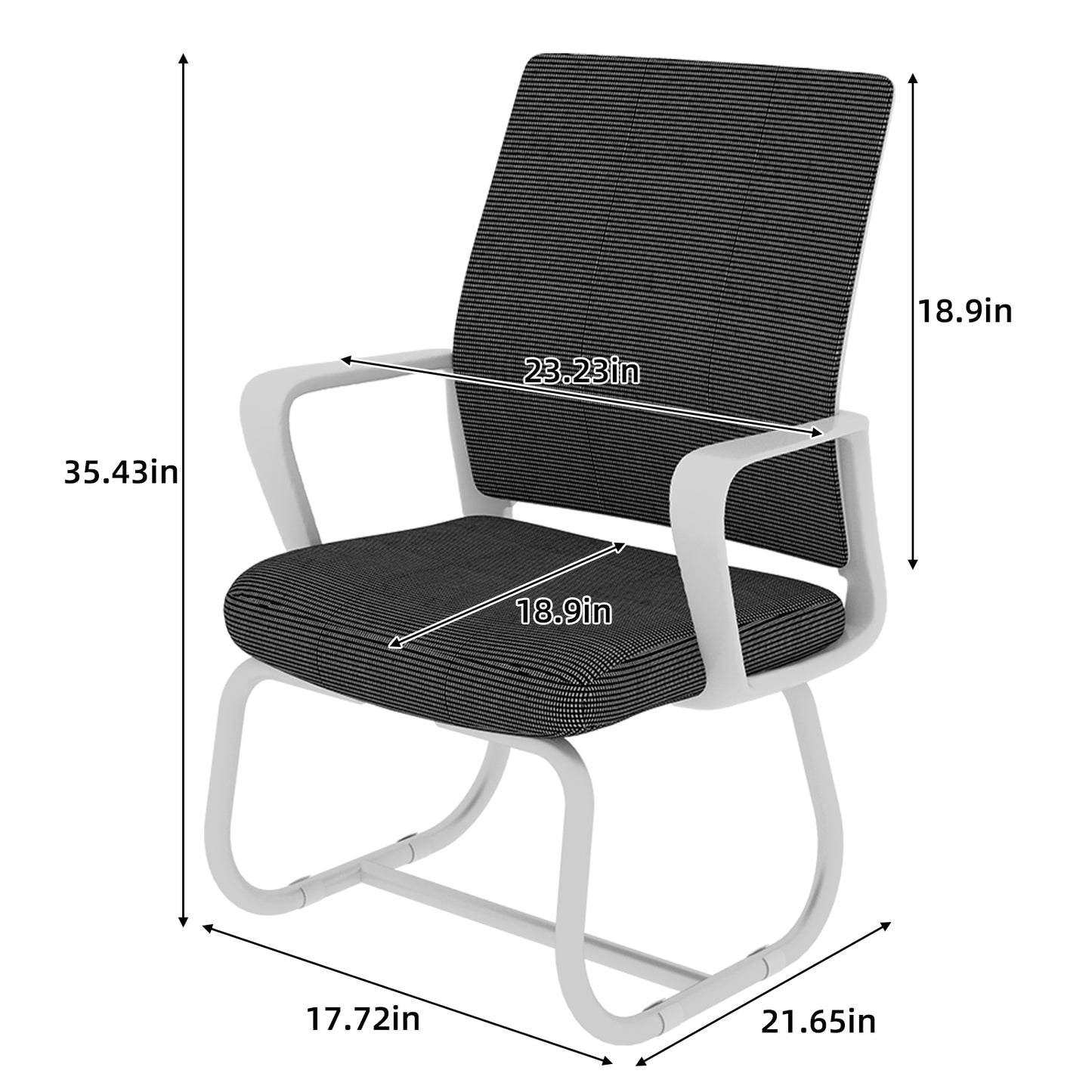 Minimalist Modern Office Chair – Metal Frame, Soft & Comfortable, Home & Office Use, Multiple Colors Available
