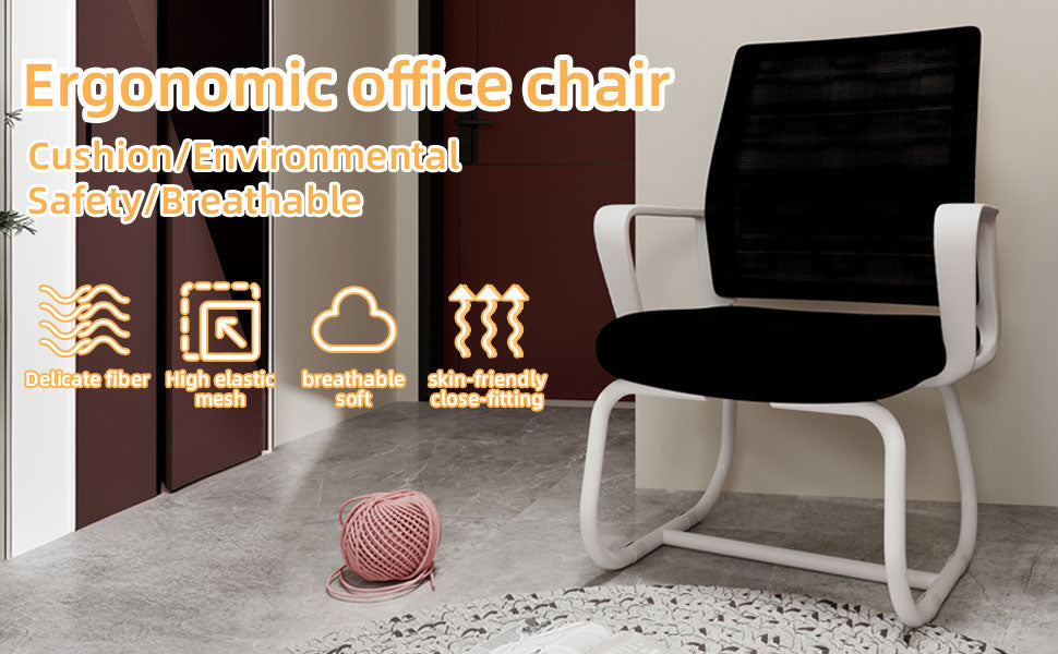 Minimalist Modern Office Chair – Metal Frame, Soft & Comfortable, Home & Office Use, Multiple Colors Available