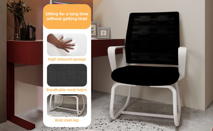 Minimalist Modern Office Chair – Metal Frame, Soft & Comfortable, Home & Office Use, Multiple Colors Available